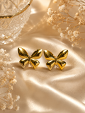 Butterfly Gold Stud Earrings